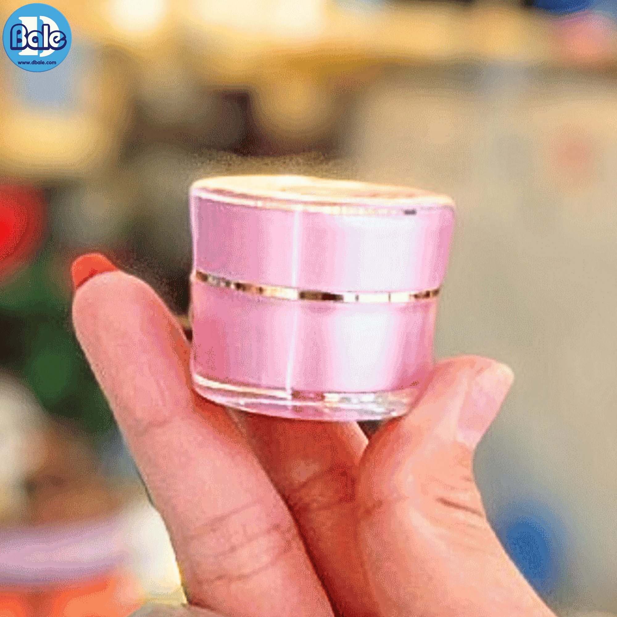 k0007 5g. กระปุกครีมฝากลมฐานแคบ 5g.