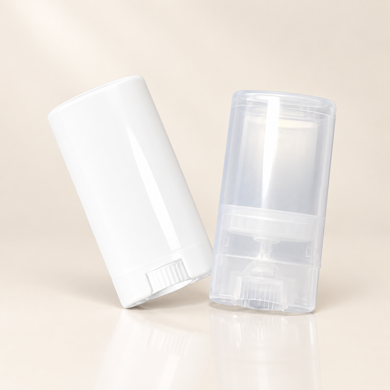 LIP03 หลอดลิปหมุน 15g. สีขาว,ใส