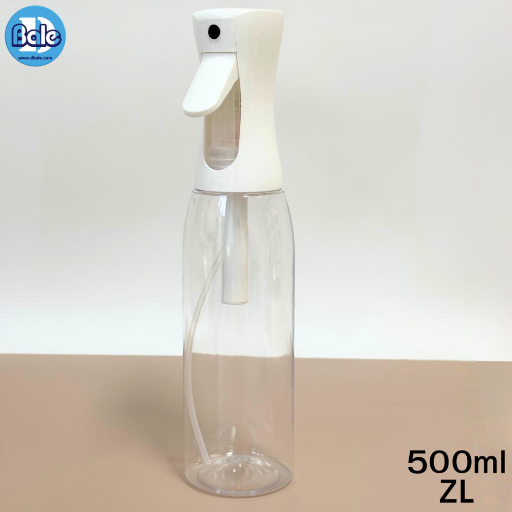 jpf179 500ml. ขวดเซรั่มสเปรย์ออโต้ทรงกลมพลาสติก 500ml.