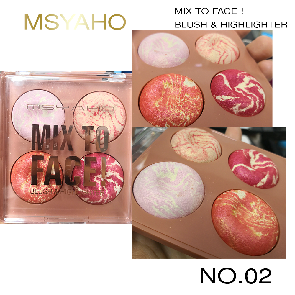 เมคอัพพาเลท 4 เฉดสี มีให้เลือกทั้งหมด 4โทน เป็นทั้งไฮไลต์ก็็ดี บลัชออนก็ได้ สีสวยทั้งเนื้อแมท และชิมเมอร์ จบครบทุกความต้องการของผู้หญิง เนื้อเนียนนุ่ม เกลี่ยง่าย เม็ดสีสวยคมชัด ติดทนนาน