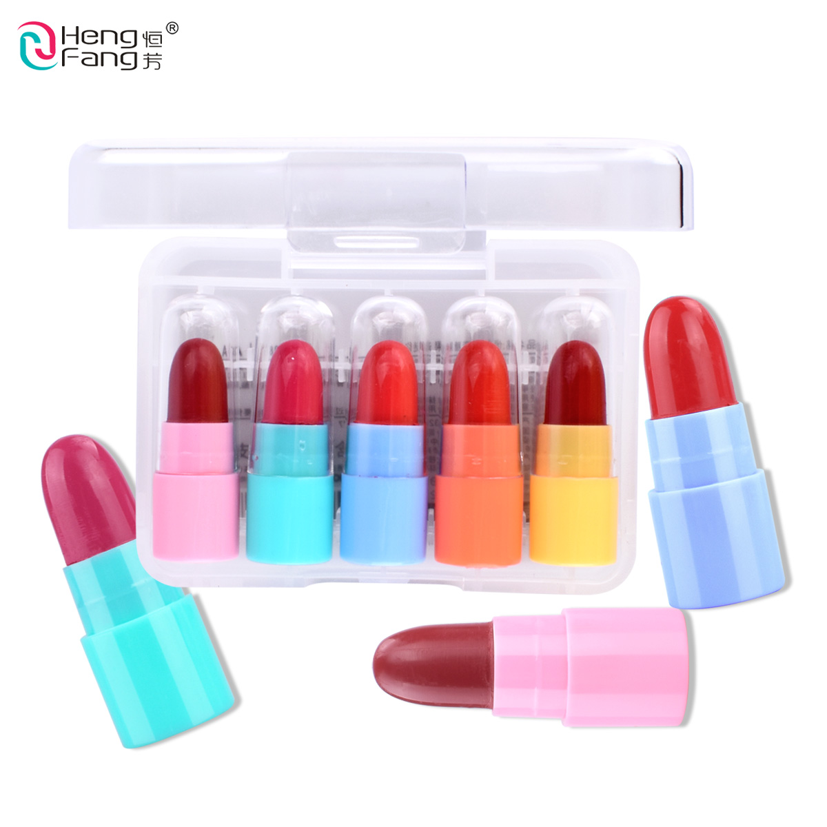 ขายปลีกส่ง LIPSITCK จิ๋ว เซ็ต5แท่ง สีแน่นสวย น่าใช้ พร้อมส่งทั่วไทย