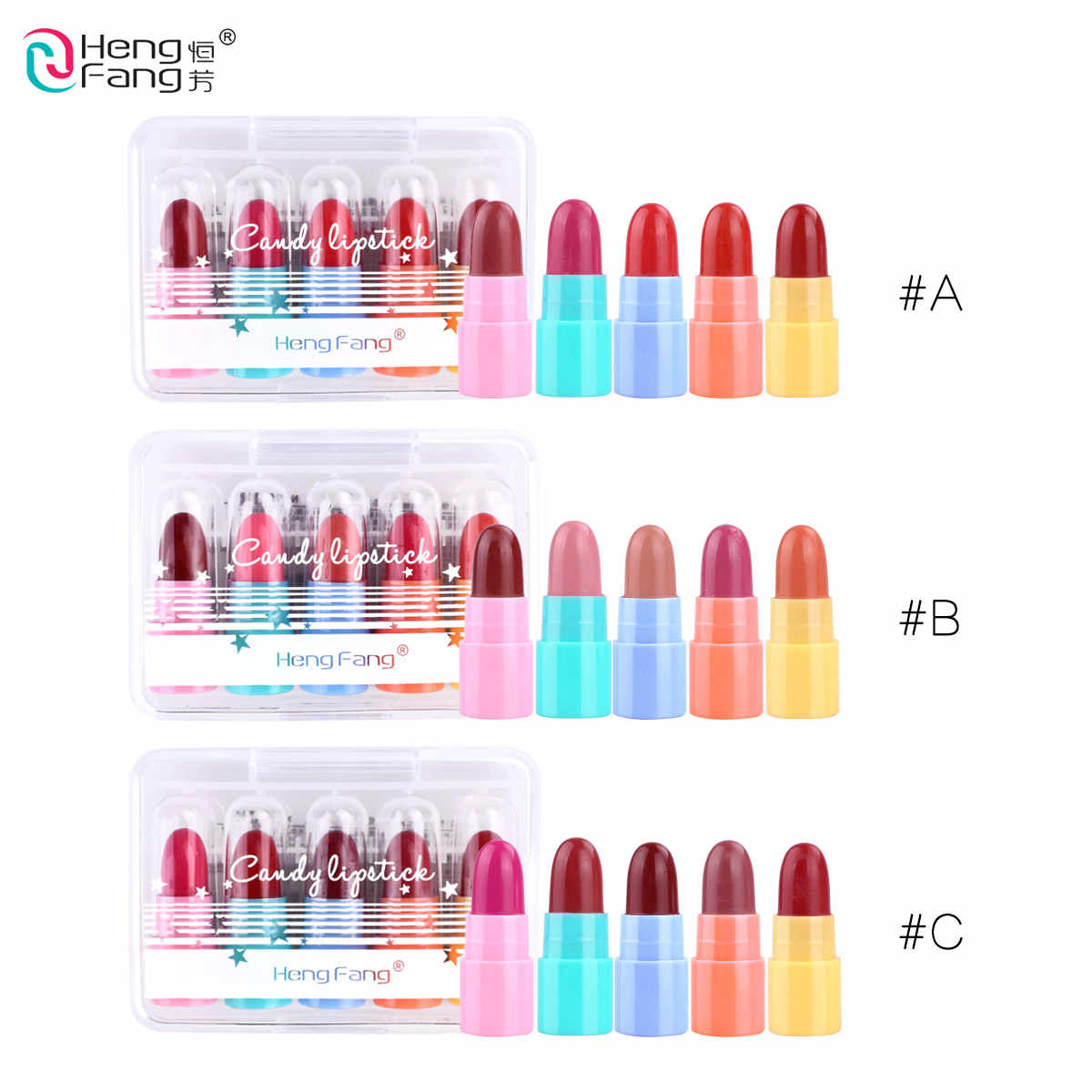 ขายปลีกส่ง LIPSITCK จิ๋ว เซ็ต5แท่ง สีแน่นสวย น่าใช้ พร้อมส่งทั่วไทย