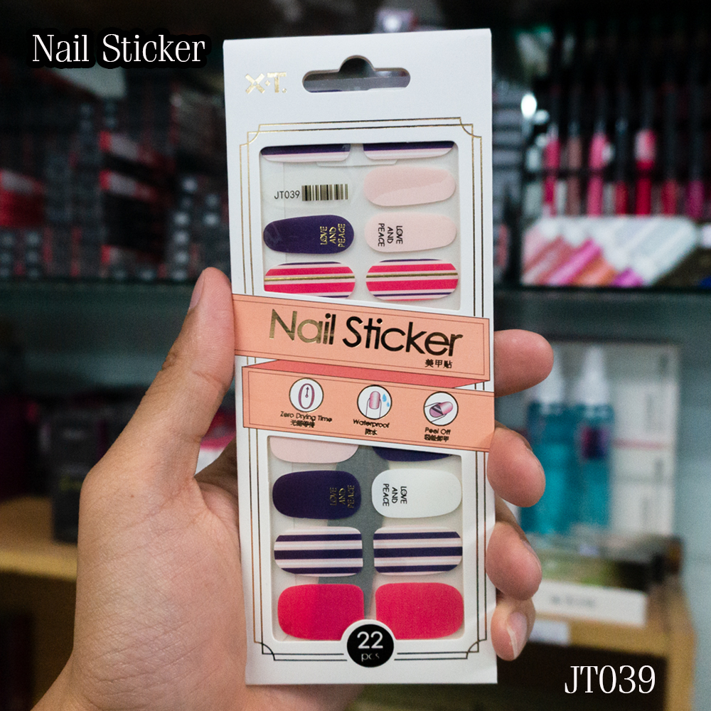 สติกเกอร์ ติดเล็บสวยๆ ปลีกส่ง ราคาไม่แพง JT039