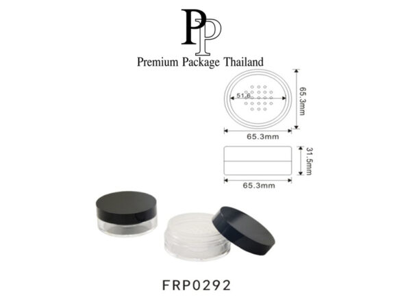 ตลับแป้งฝุ่น 8g-10g 65.3*65.3mm ผลิตขั้นต่ำ 12000pcs
